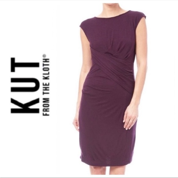 Kut from the Kloth Mollee Knit Dress Faux Wrap - Picture 2 of 9